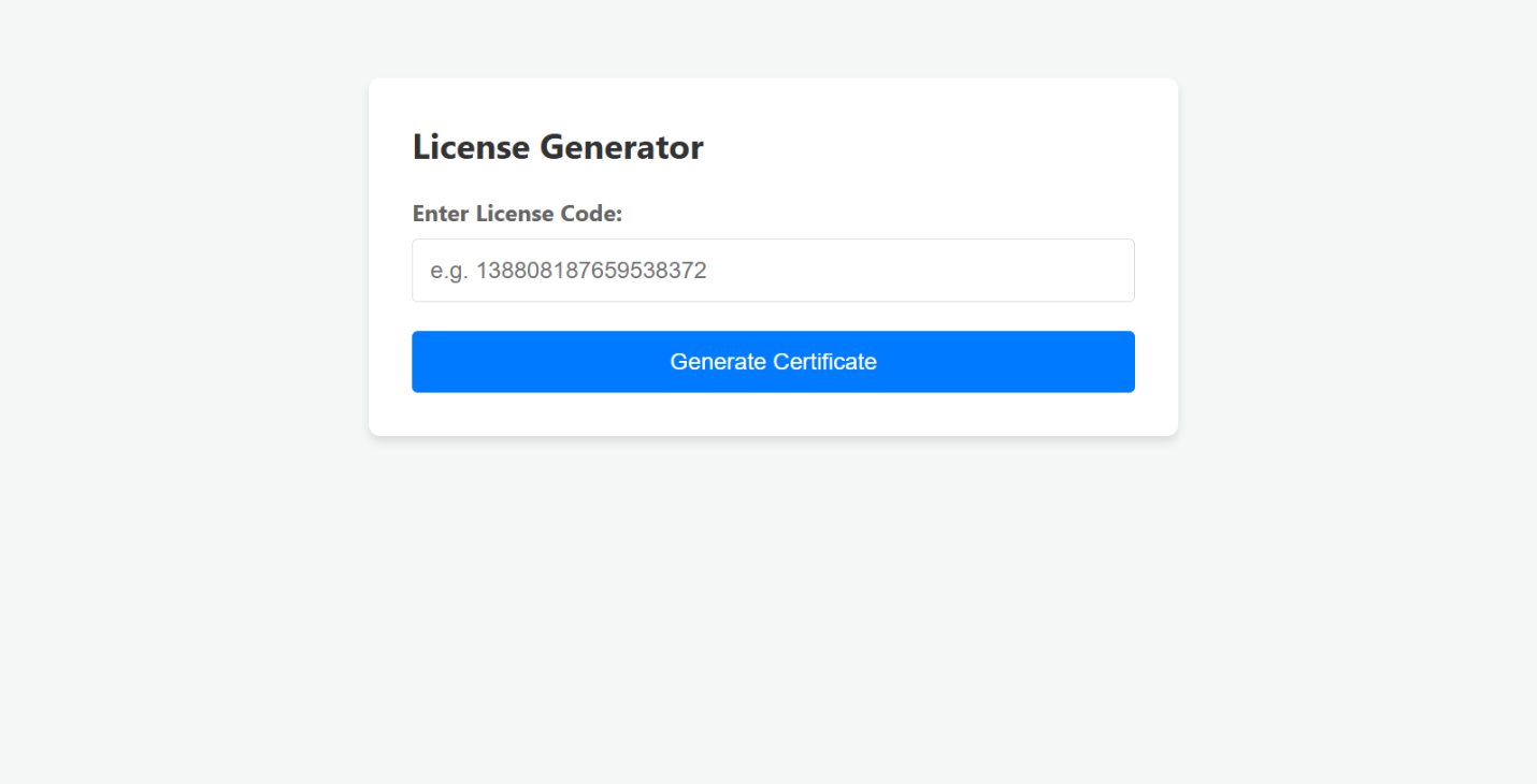 Step 4 - Offline Activation Page